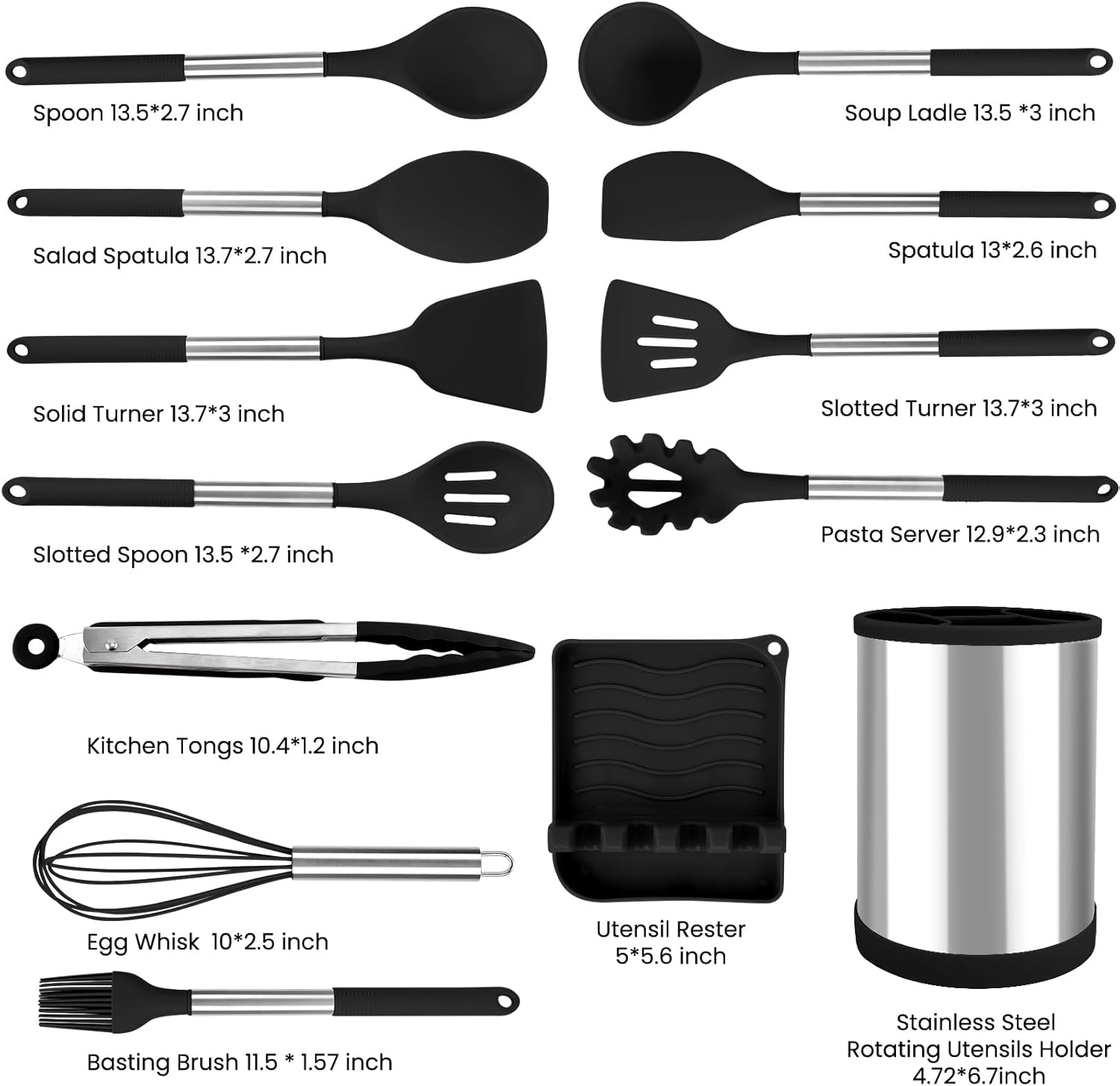 Juego De Utensilios De Cocina De Silicona | Envío Gratis