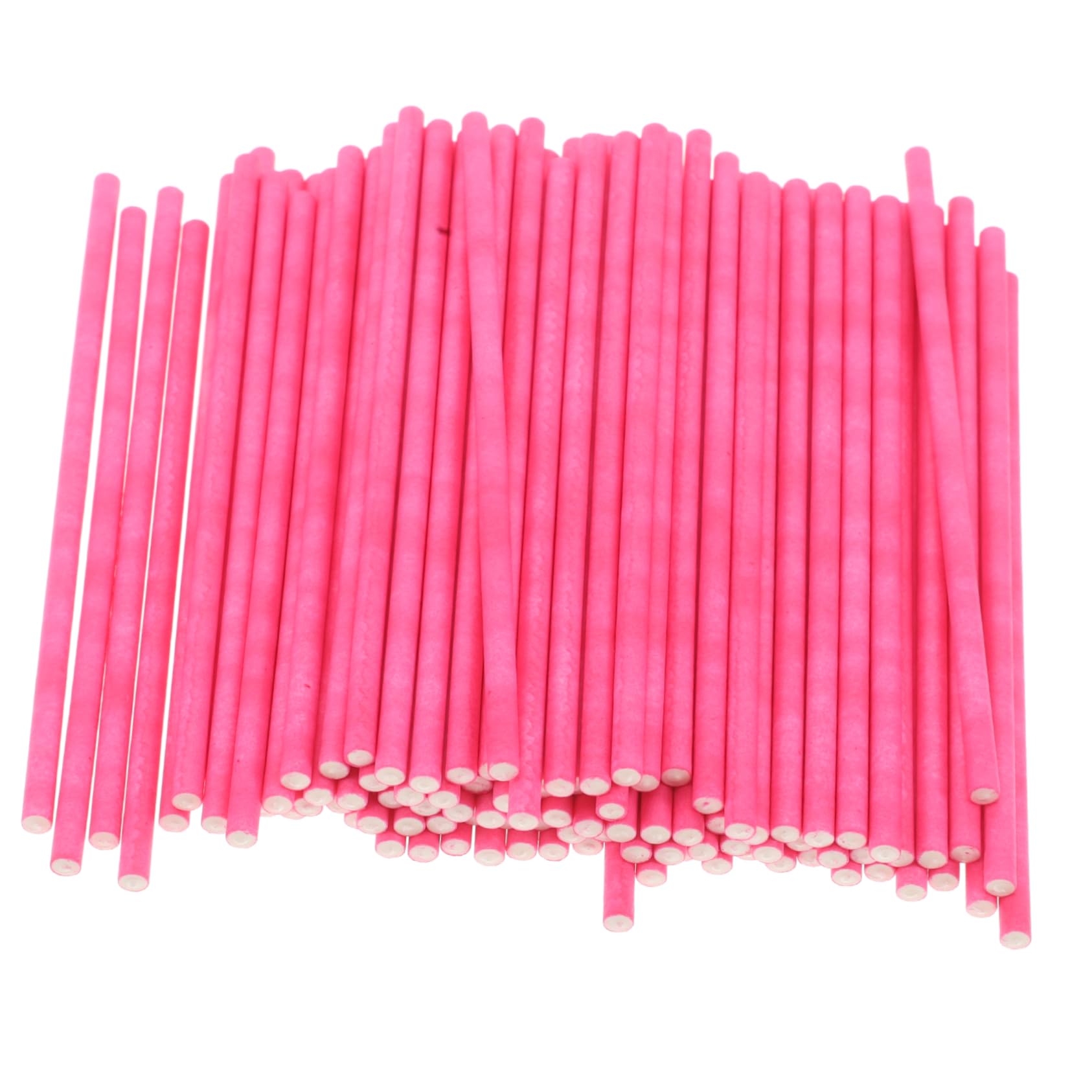 AUTSUPPL 100pcs Food Grade Paper Lollipop Sticks for DIY Cake Pops Party Treats Crafts Random Color Sticks Sturdy Design for Hard Candy Use Random Color