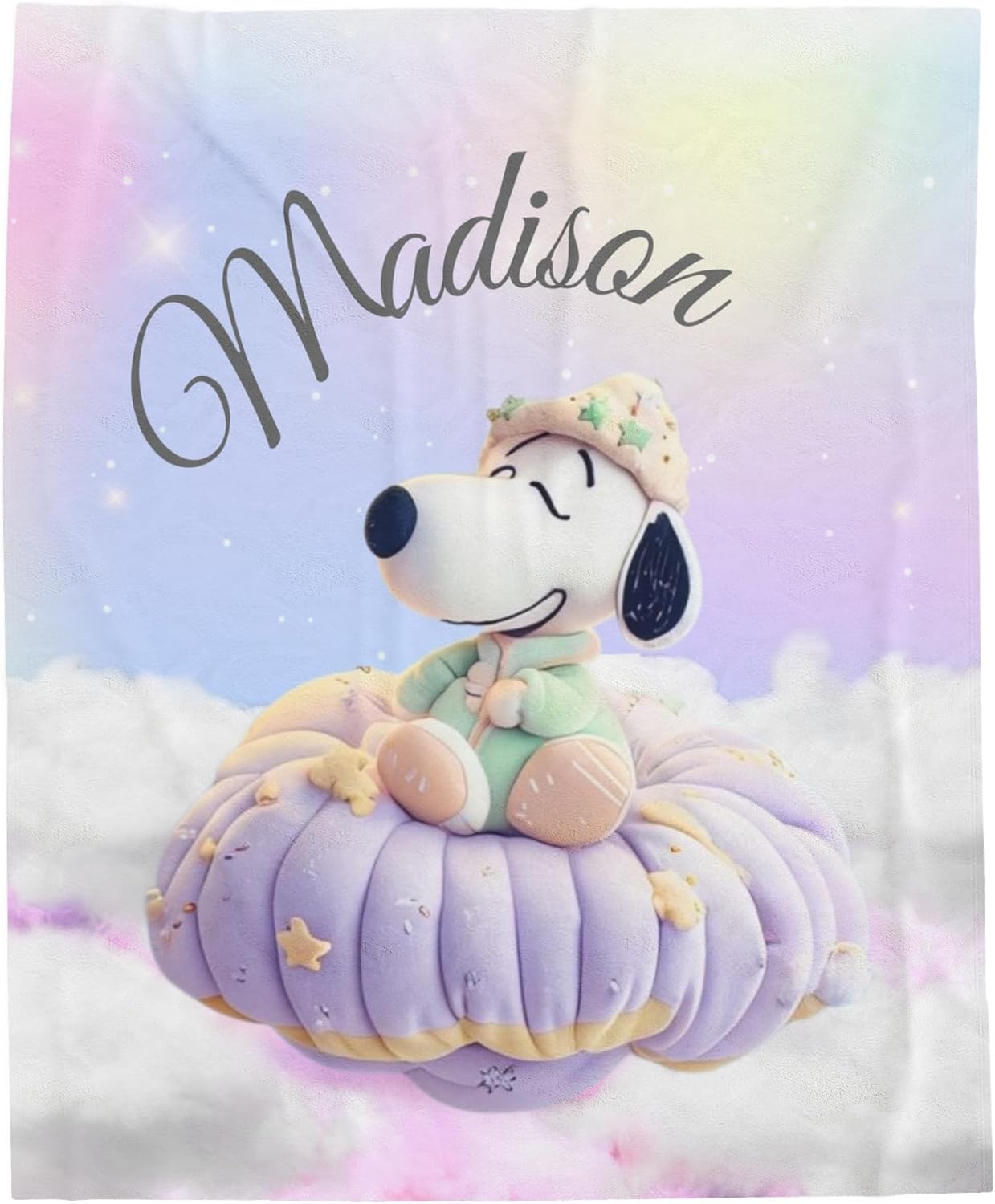 Personalized Dog Blanket, Custom Name Soft Throw, Cozy