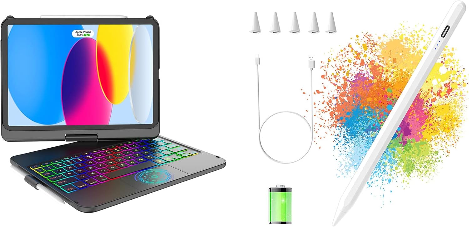 Touchpad Keyboard Case for iPad 10th Generation 10.9 inch