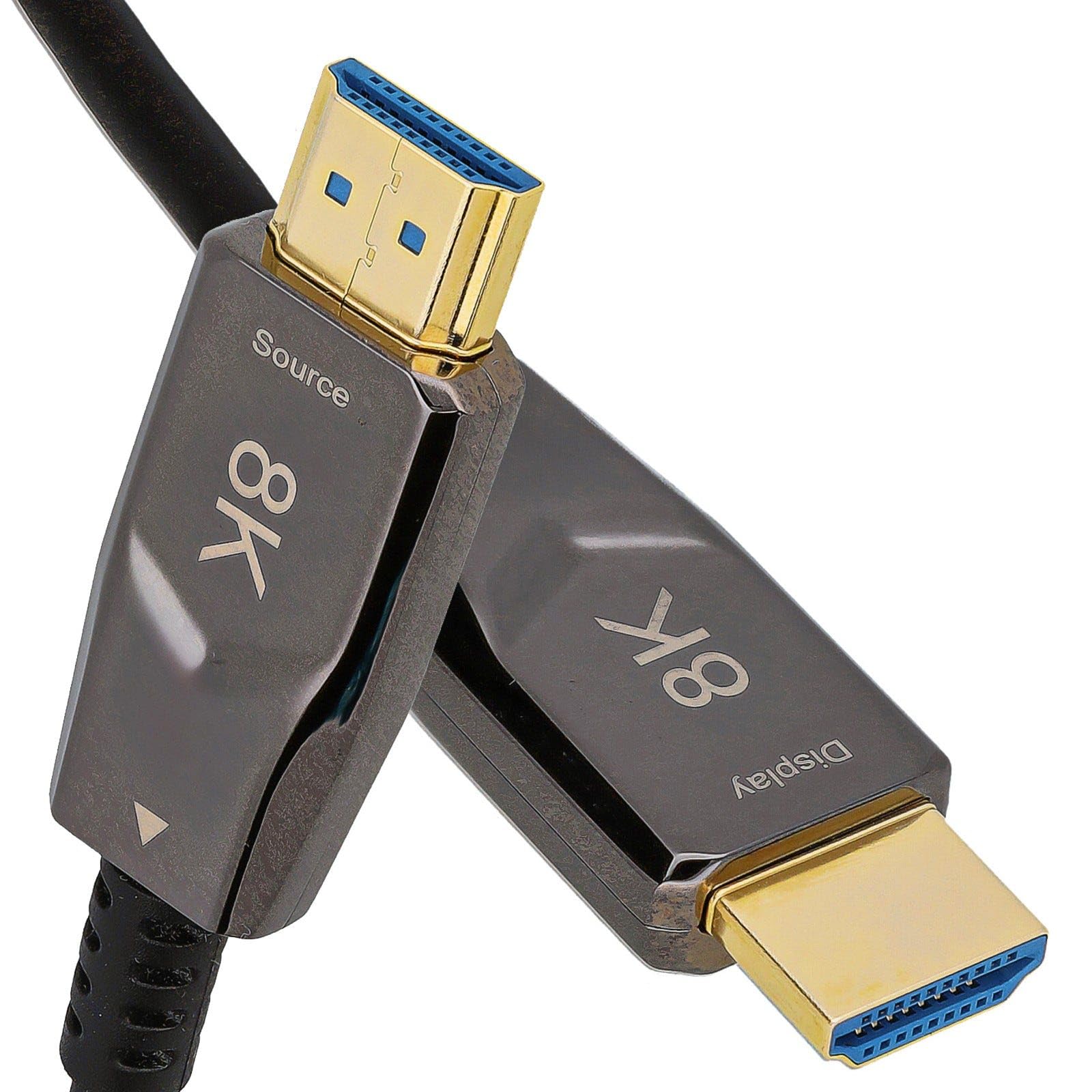 kenable 8K HDMI 2.1 Active Optical Hybrid Cable Slim AOC HDR 48Gbps 8K 60Hz/4K 120Hz 20m