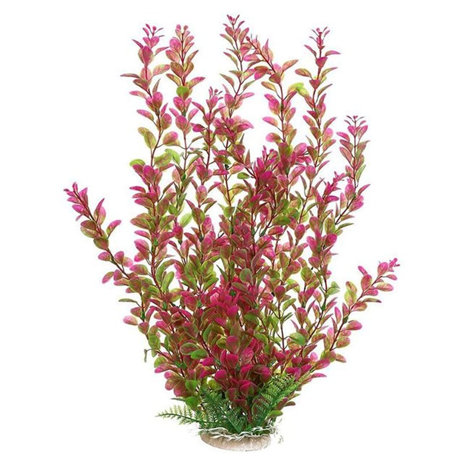 Decorazioni for Acquari, Decorazione Pianta in Plastica for Acqua Subacquea for Acquario for Nascondere Piccoli Pesci (Color : Pink)