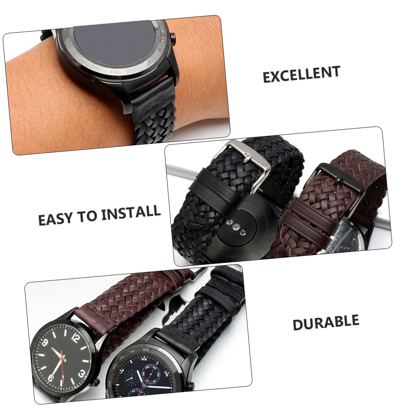 1 Pieza Correa de Reloj de Trenzada para Replacement Unisex Duradera y para y