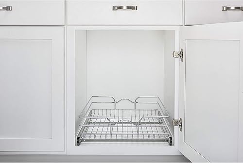 Miniatura 5 de Rev-A-Shelf Kitchen Cabinet Pull Out Shelf and Drawer Organizer Slide Out Pantry Storage Basket in Multiple Sizes, 15 x 20 In, 5WB1-1520CR-1