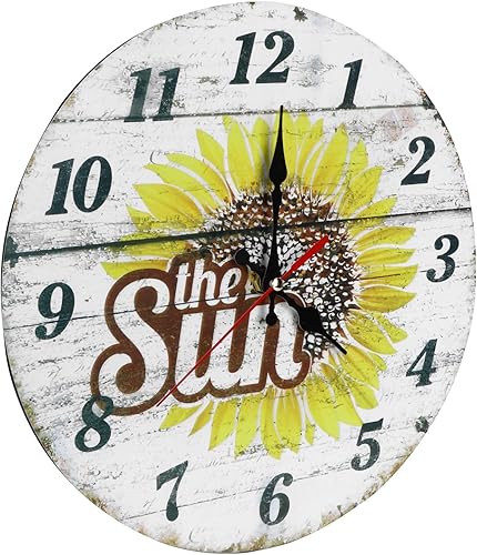 Miniatura 4 de MOTUZP 11.8 Inch Wall Clock, European Style Retro Clock, Decorative Round Design Wall Clock for Living Room Bedroom Home Office and Kitchen Decor,