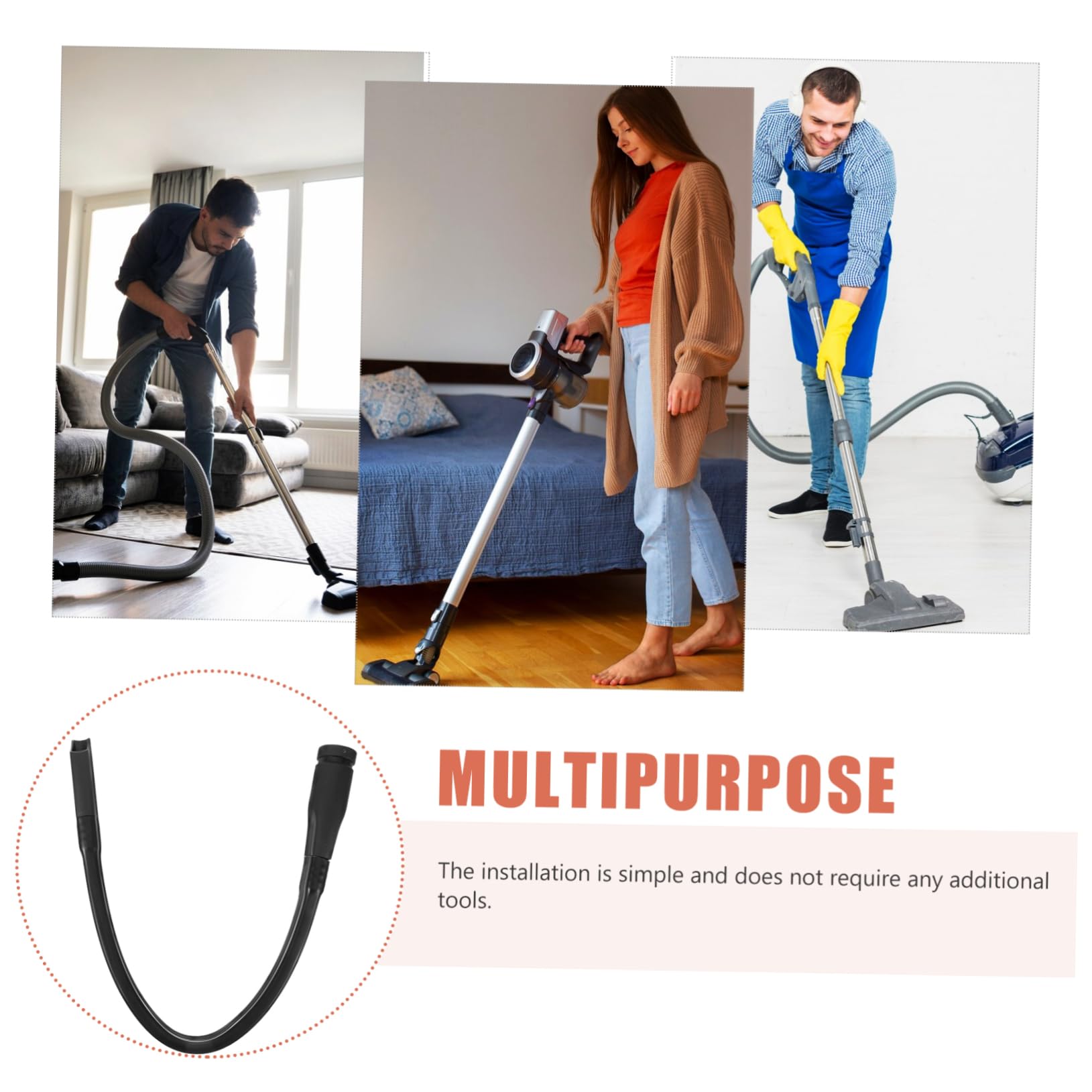 FOMIYES Portable Cleaner Nozzle Vacuum Attachment Vacuum Crevice Cleaner Tool Vacuum Cleaner Crevice Tool Vacuum Brush Flexible Crevice Tool Small Vacuum Cleaner Nozzle Vacuum Accessories