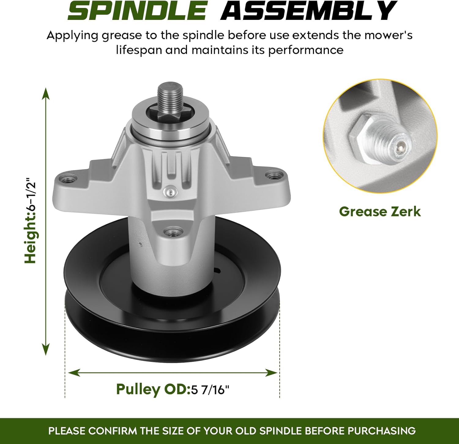 50 Inch Mower Deck Rebuild Kit Compatible with Cub Cadet/MTD/Troy-Bilt RZT50 RZT50VT, 3 Spindle 618-04126 918-04125 +3 Idler 753-08171+3 Blade 742-04053+1 Belt 754-04044+4 Deck Wheel