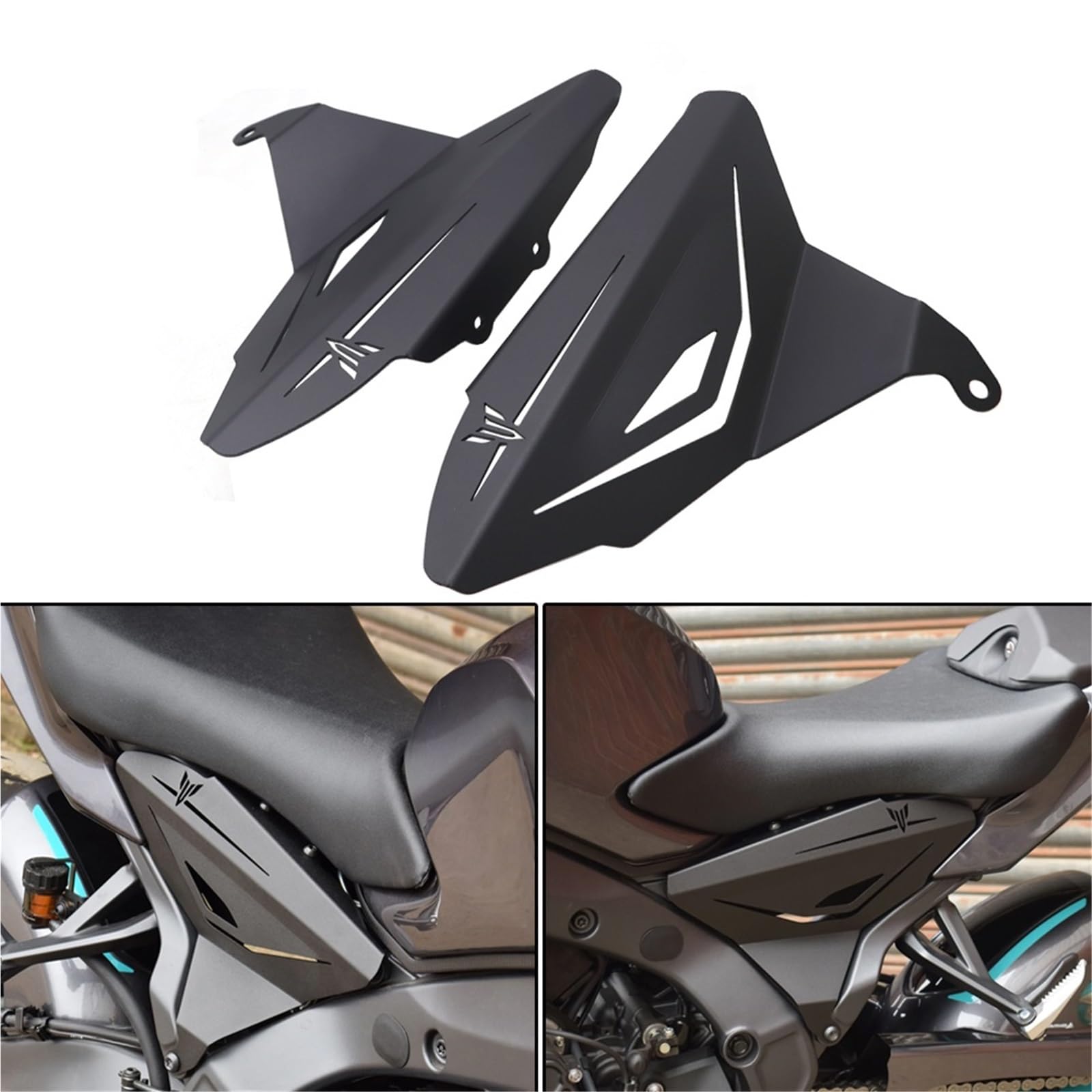 Motorrad Seitenverkleidung Fit Für Yamaha MT-09 MT09 MT 09 2024 2025 Rahmen Seite Verkleidung Schutz Abdeckung Motorrad Füllplatten Motorrad Kühlerschutz