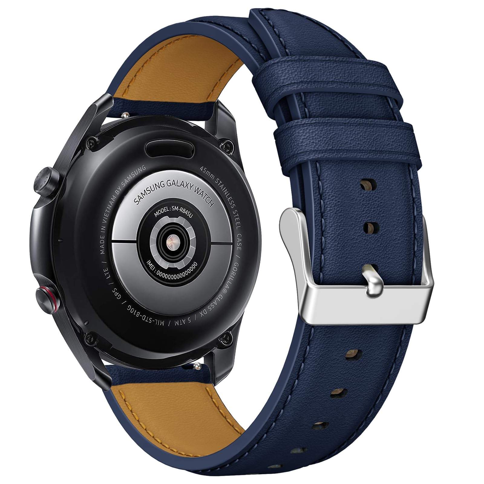 Cinturino per Amazfit GTR 3 Pro, 22mm Cinturino in Pelle per Amazfit GTR 4, GTR 3, GTR 3 Pro, GTR 2, GTR 2e, Amaz fit Stratos, Stratos 2, Stratos 3, Amazfit Pace, Amazfit Balance, Amazfit GTR 47mm
