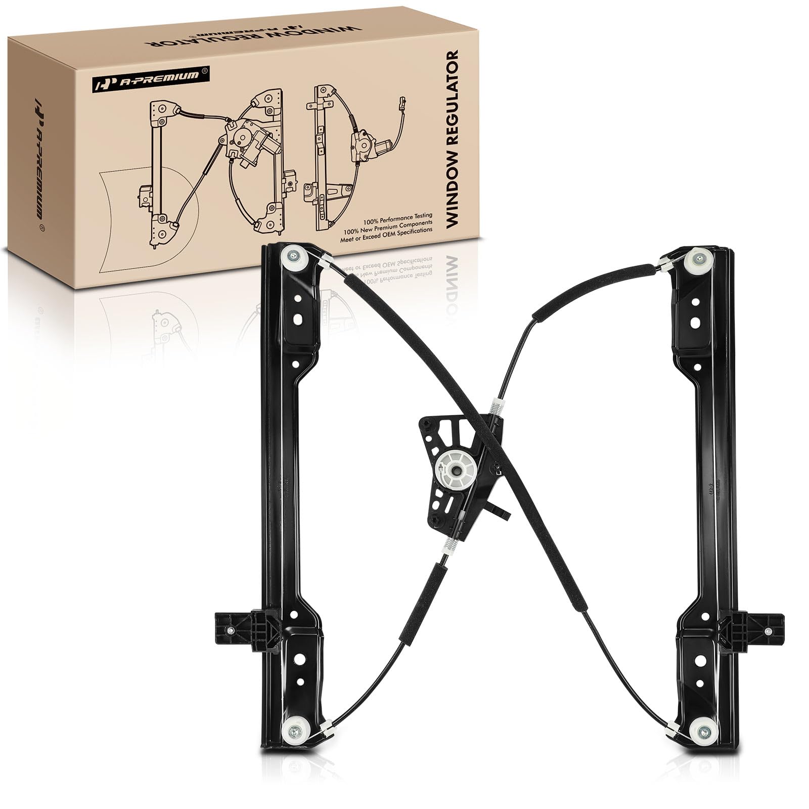 A-Premium Electric Power Window Regulator Without Motor Compatible with Ram 1500 2019 2020 2021 2022, Front Left Driver Side