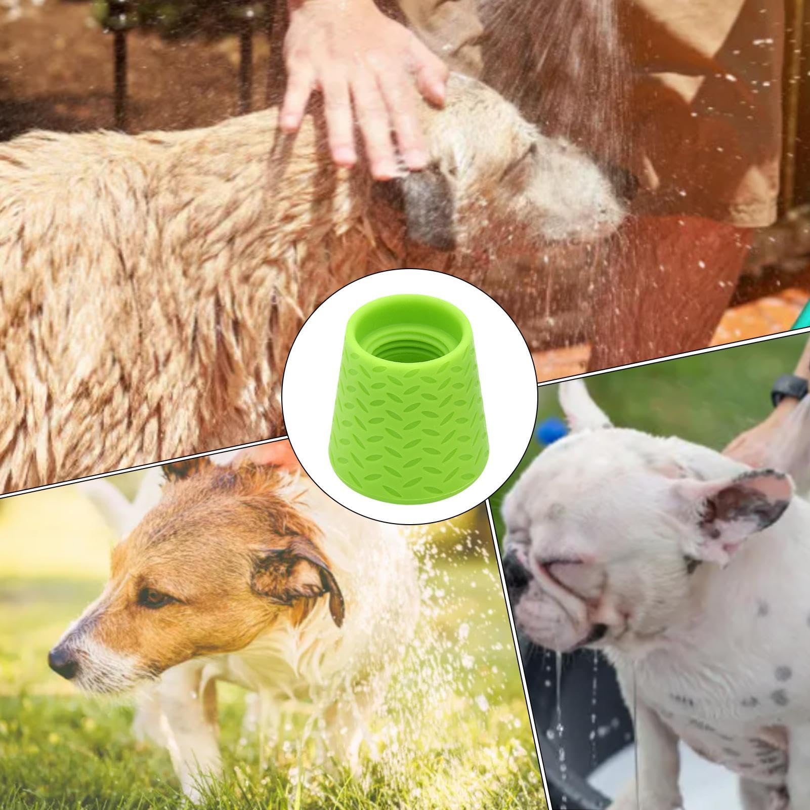 Duschsprühgerät für Haustiere, Duschsprühgerät für Hunde | Tragbare Außendusche für Hunde | Outdoor-Wassersprüher-Zubehör für Hundedusche, Silikon-Hundeduschsprüher für Camping