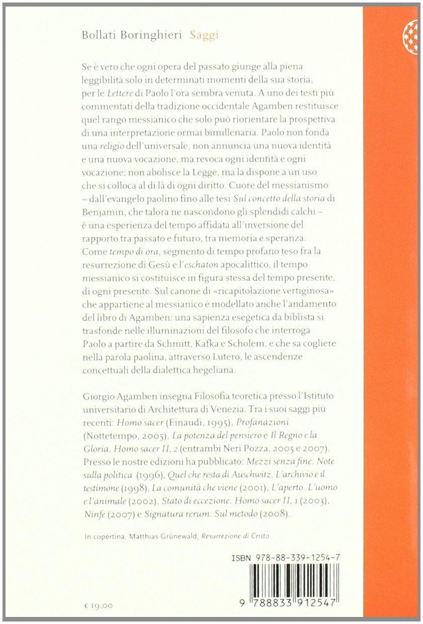 Il tempo che resta. Un commento alla «Lettera ai Romani»