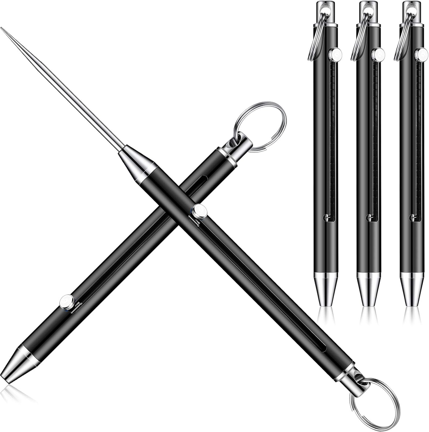 3 Pieces Portable Titanium Toothpicks Integrated Design Pocket