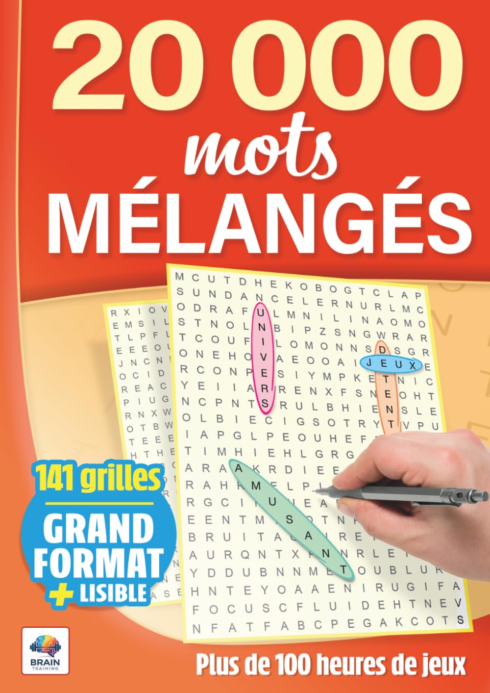 20000 mots mélangés adultes: 141 grilles de jeux de lettres pour entraîner votre cerveau