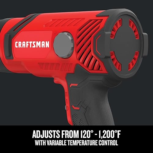 Miniatura 3 de CRAFTSMAN Pistola de calor, con cable, ajuste de calor variable de hasta 1200 grados, 1500 vatios (CMEE531)