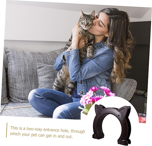 Miniatura 3 de Túnel de puerta de pasillo para mascotas para gatos y mascotas, puerta interior de plástico para gatos con superficie lisa resistente a la