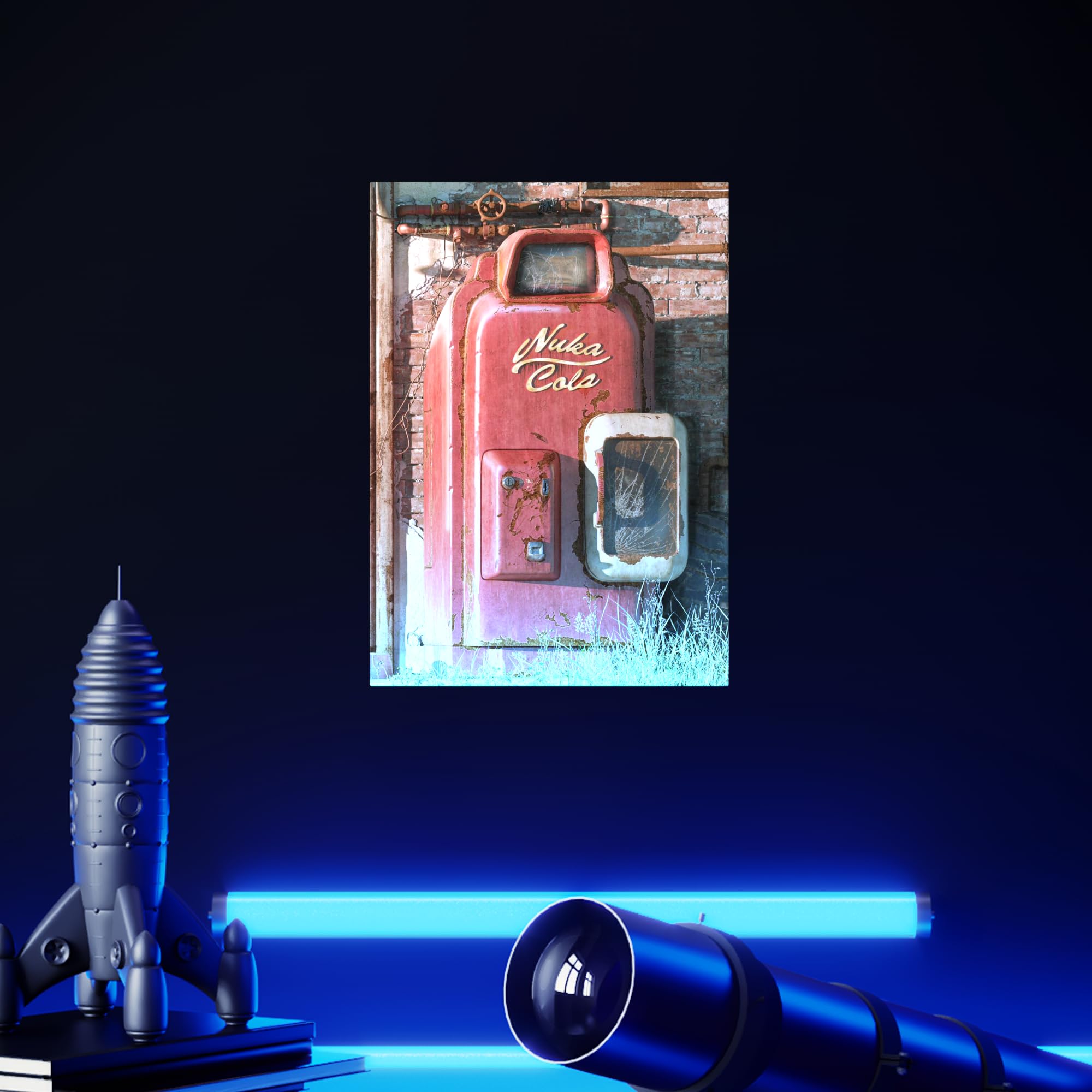 Displate - Poster In Metallo - Montato a Magnete - Fallout - Vending Machine