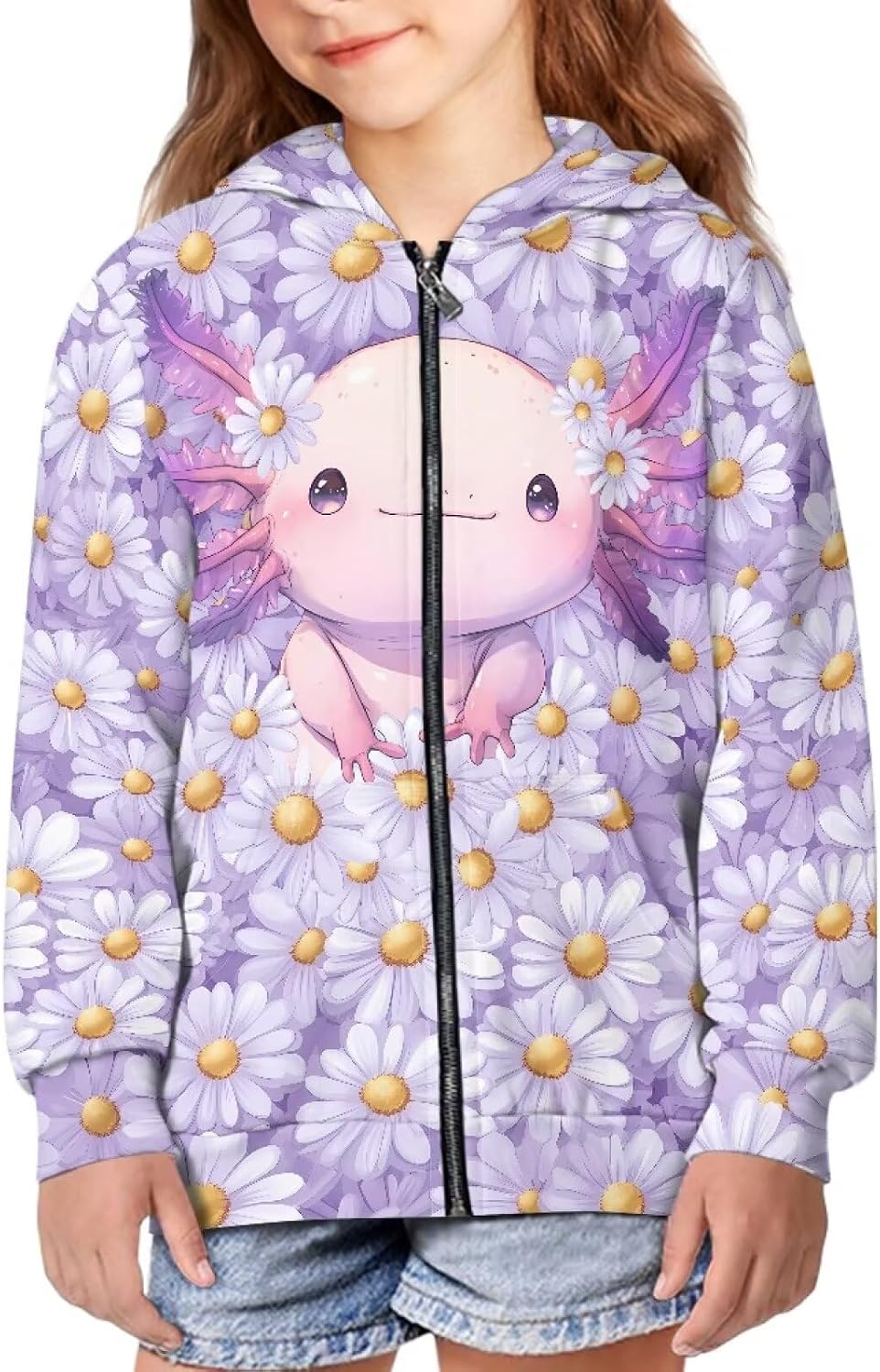 Kids Zipper Hoodies 6-16T Boys Girls Casual Zip Up Pullover Sweatshirt with Pockets Long Sleeve Active Wear Hooded