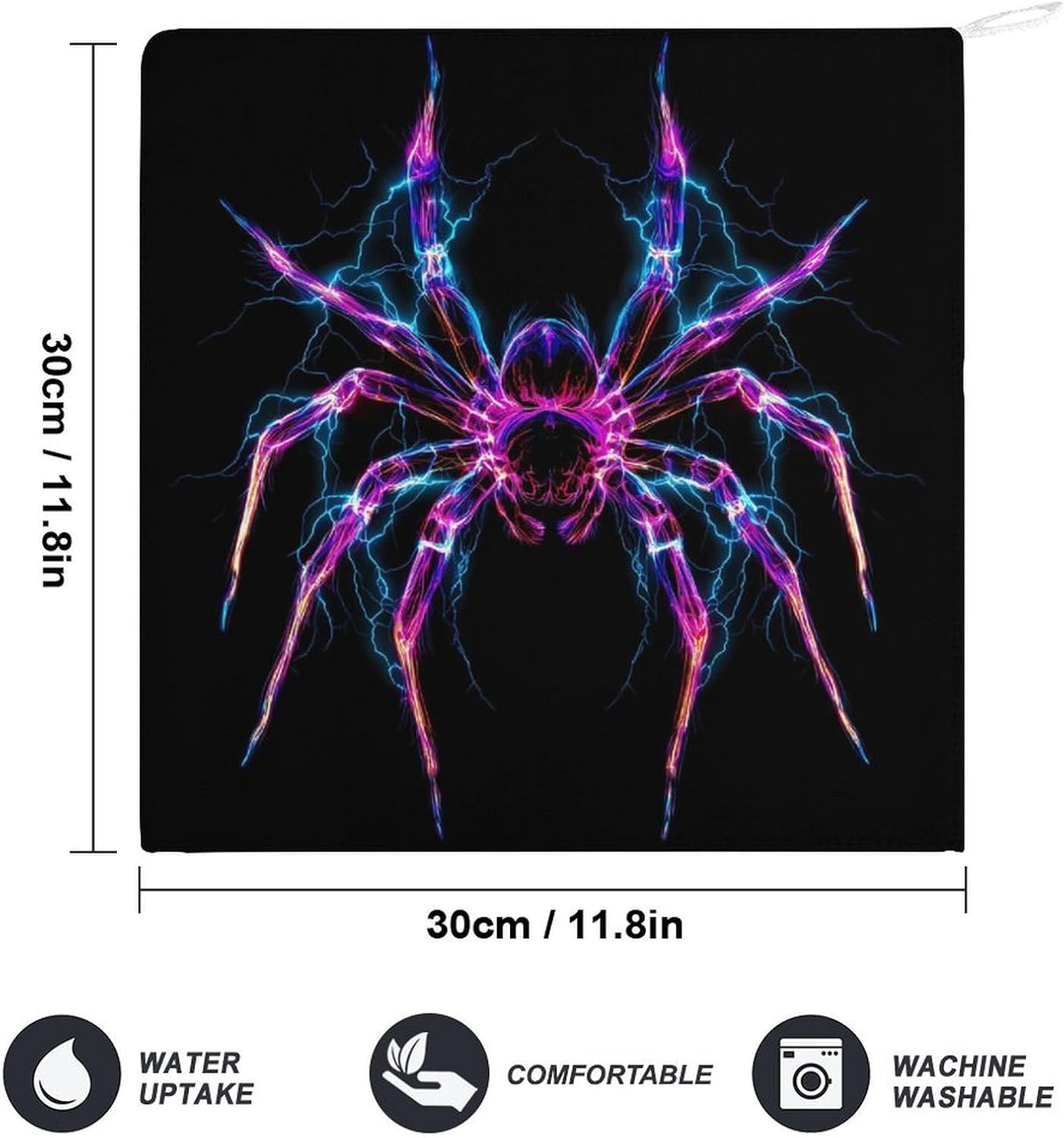 Spider Thunder Towel Hand Towels Decorative Towel for Bathroom Kitchen Shower Gym 4PCS