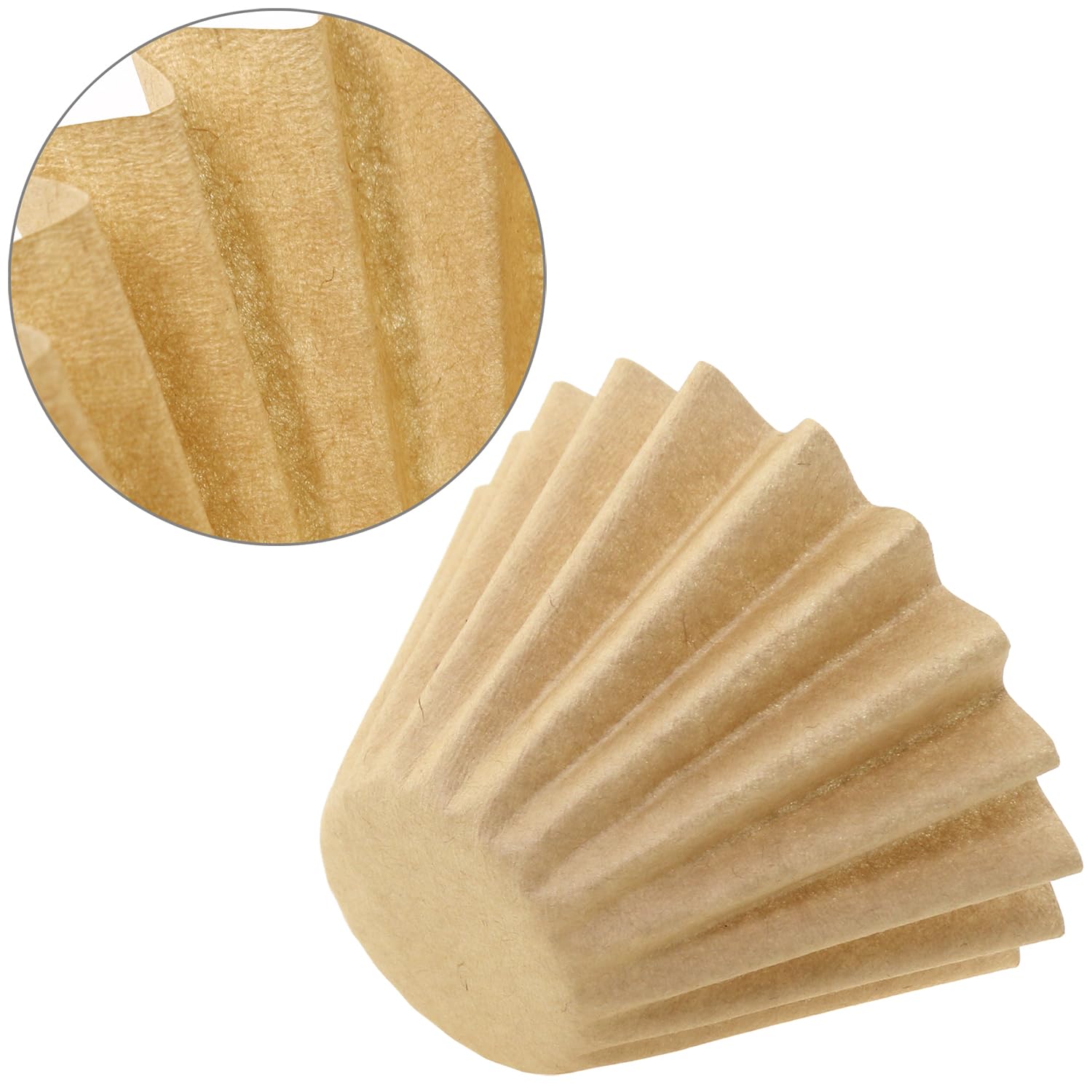 Einweg-Kaffeefilter für 1–4 Tassen, Einweg-Papier-Kaffeefilternetze für Zuhause und Büro, Braun, 100 Stück