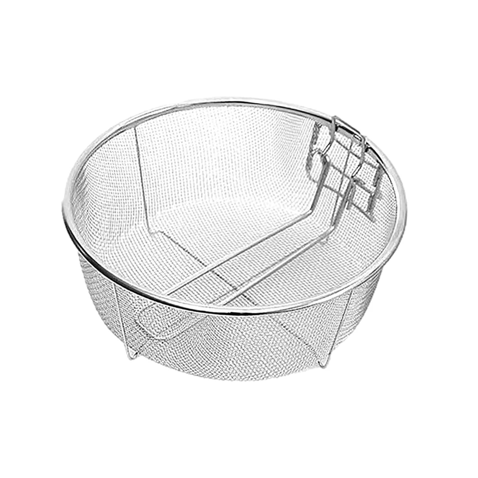 Panier à frites en acier inoxydable 23cm pour friture et égouttage de cuisine