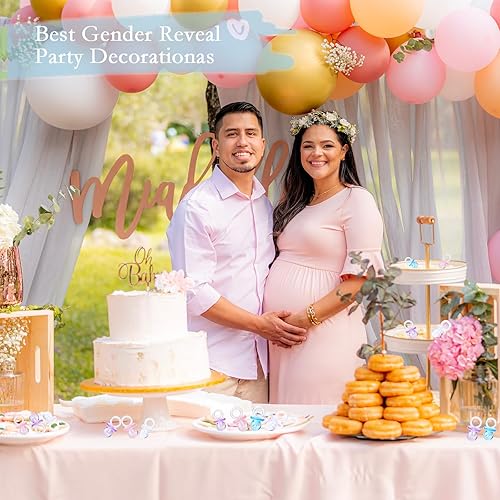 Miniatura 9 de 200 chupetes de plástico para baby shower, de 0.86 pulgadas, para baby shower, baby shower, espectáculo de género, decoración de fiesta, regalo de