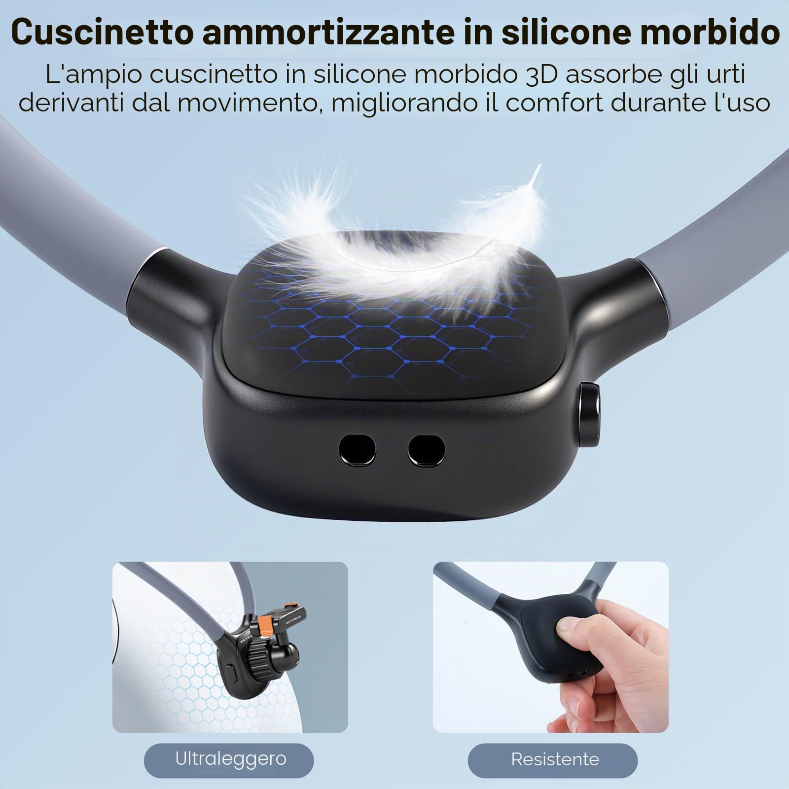 REYGEAK Mount per collo magnetico per DJI Osmo Action, montaggio per action camera POV, montaggio con cintura toracica regolabile compatibile con accessori DJI OSMO 360/Action 5 Pro/4/3