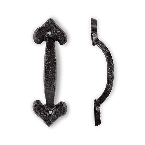 7-Inch Heavy-Duty Cast Iron Barn Door Handle – Medieval-Grade Rustic