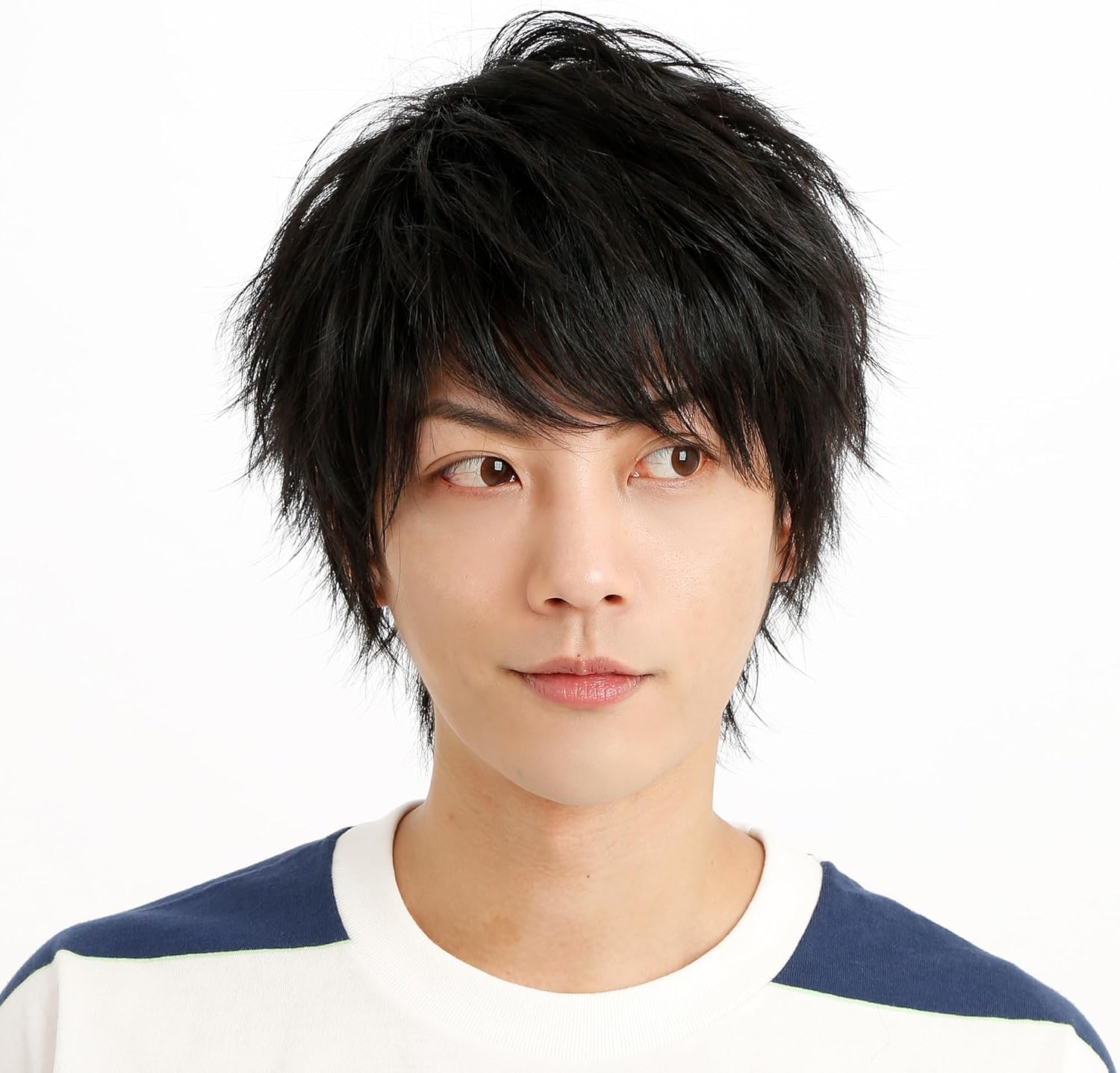 人毛王道ショートウィッグ ブラウン 未使用 断熱美女ウィッグ✨I型