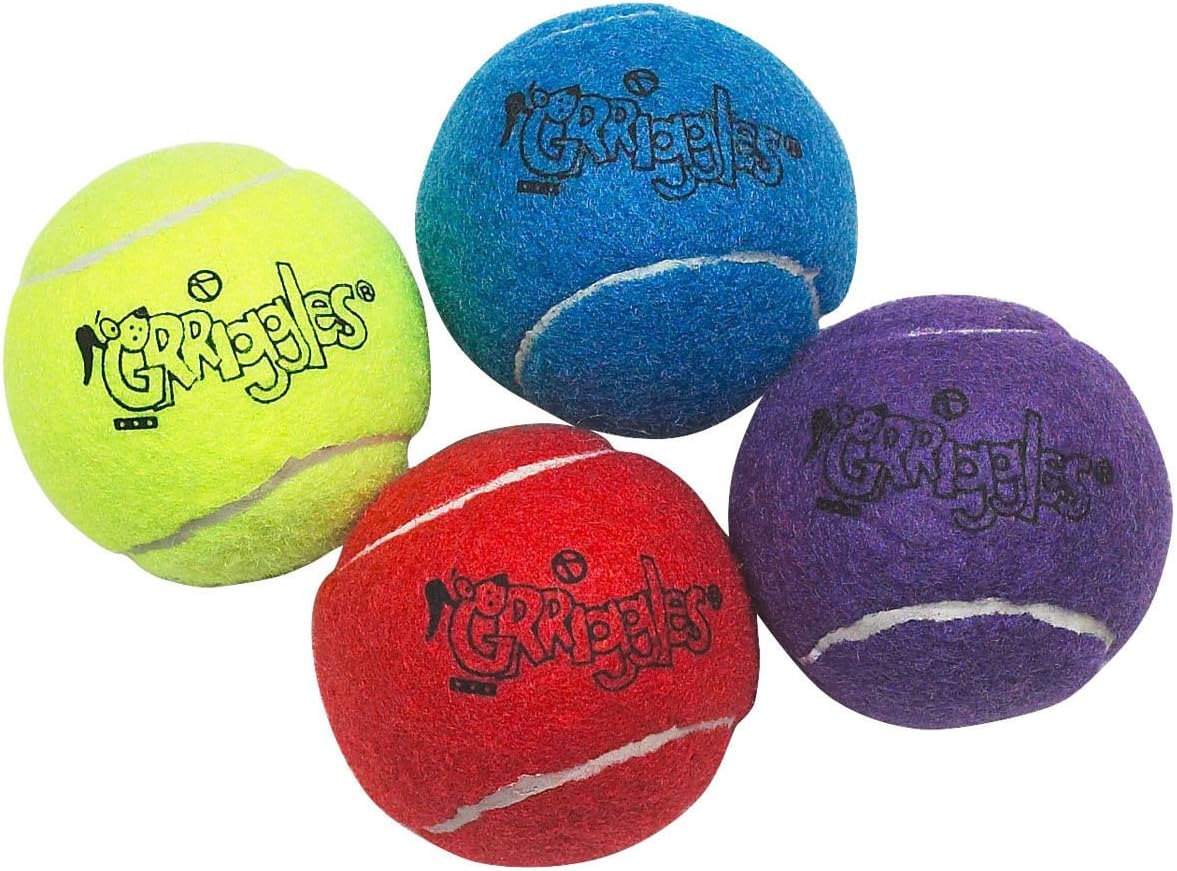 Dog Tennis Balls 2.5 inch Extra Durable Colorful Toys Bulk Available Colors Vary(25 Balls)