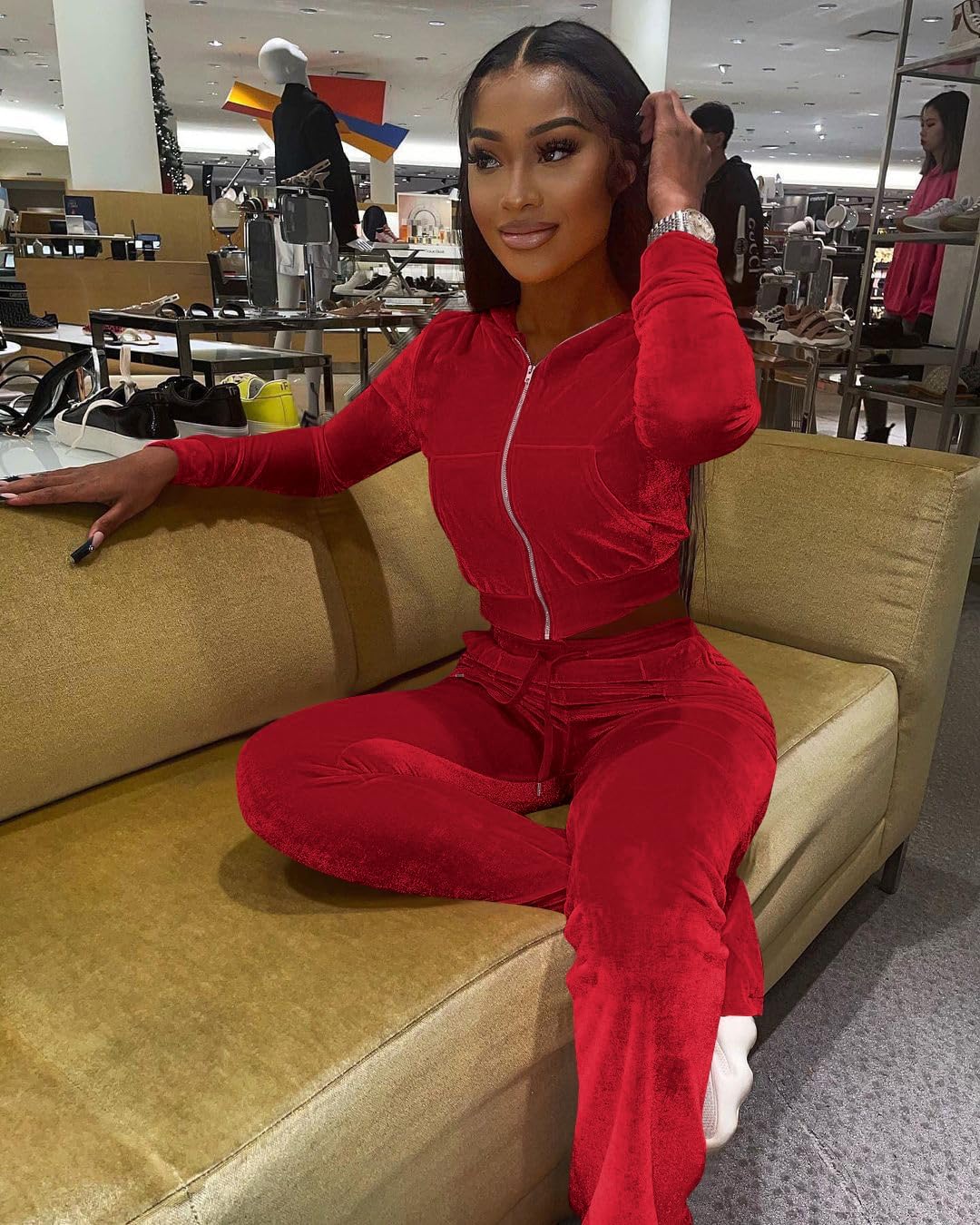 Tracksuit de Velour para Mujer de Piezas Trajes de Nicaragua Ubuy
