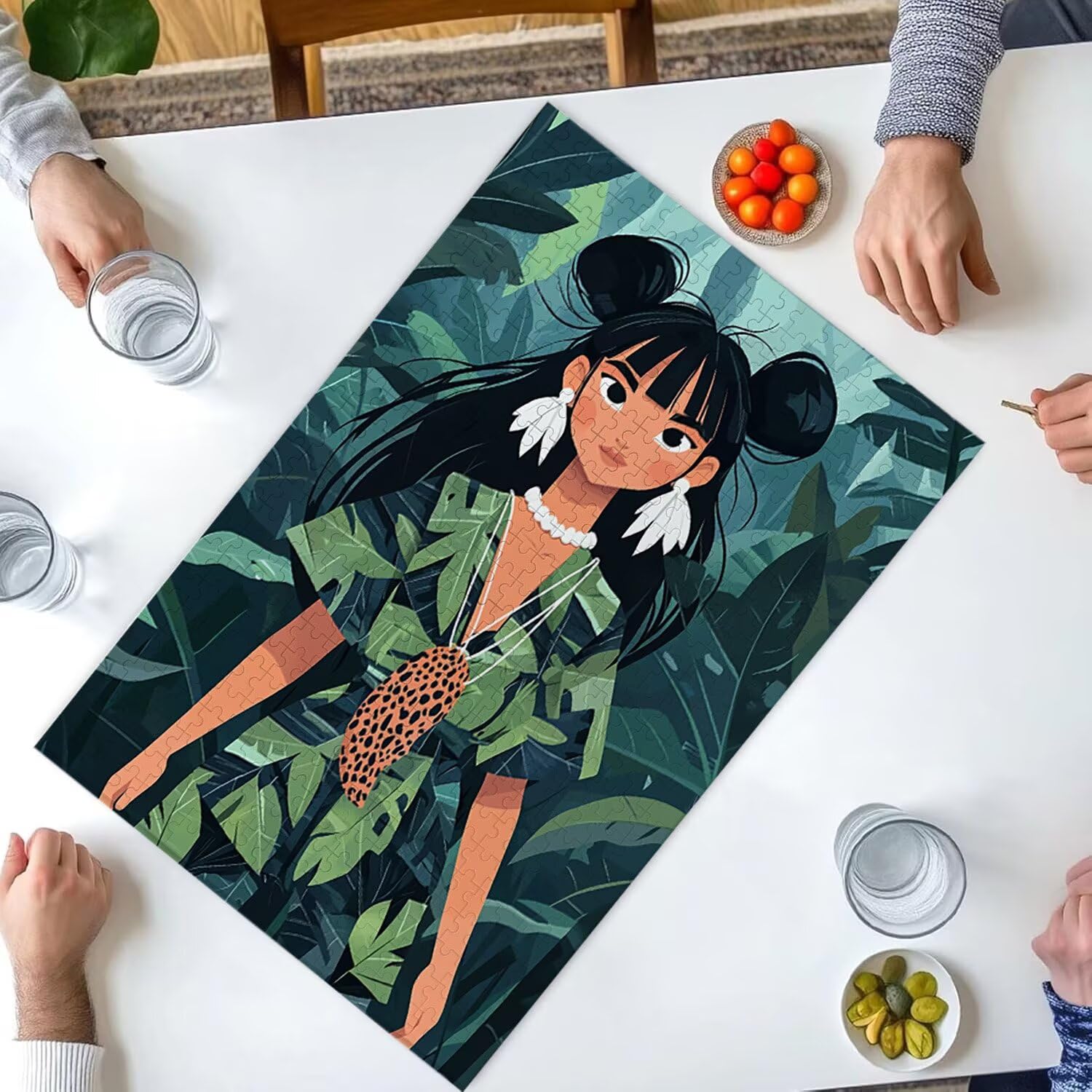 1500 Pezzi di Puzzle, donna della giungla1500 Pezzi di Puzzle per Adulti, Regalo di Anniversario e Natale, Decorazione Della Casa, Prevenzione Della Degenerazione Cerebrale Negli Anziani v-113