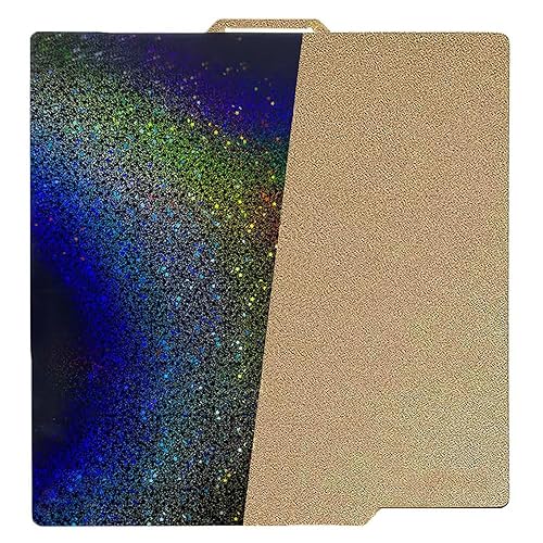 PEI PEY Hoja para Bambu Lab X1X1CX1EP1PP1SA1 Placa de construcción de carbono Cama calentada Resorte Plataforma flexible de acero 10.138x10.138 in