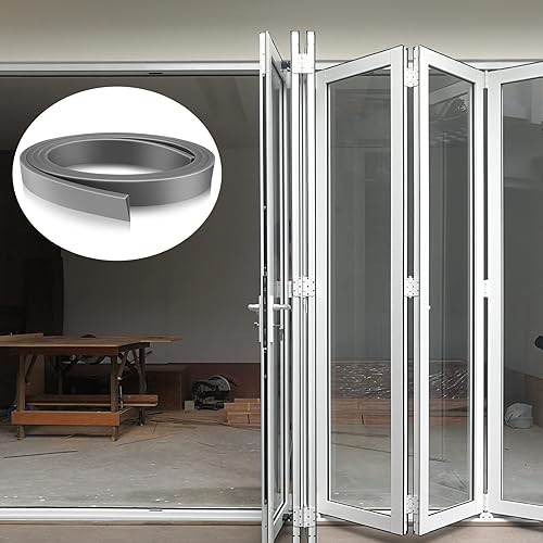 Miniatura 6 de 2 rollos de repuesto para puerta de tormenta de 37 pulgadas, sello de silicona en forma de Y, ajustable, burlete inferior para umbrales de tormenta