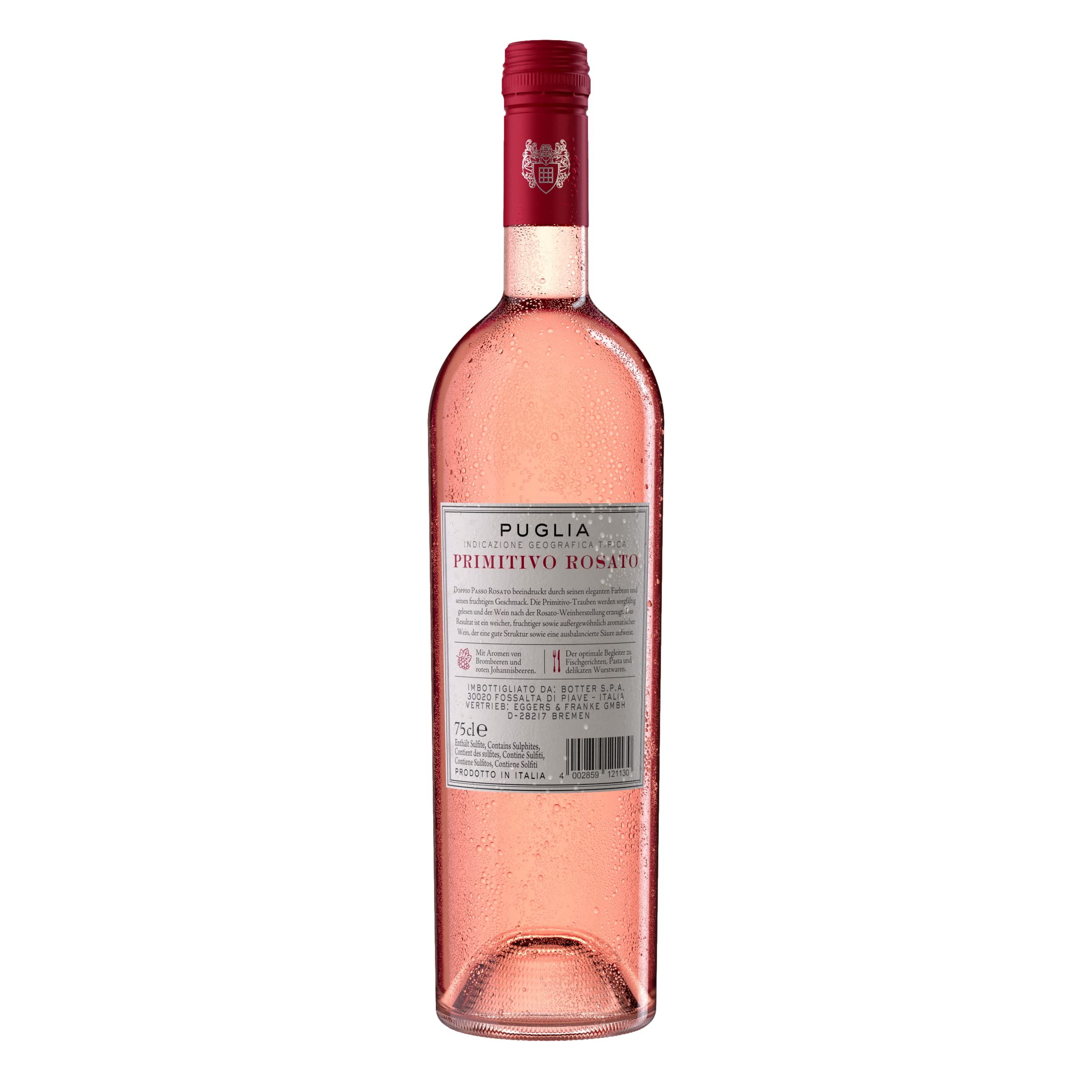 Doppio Passo Primitivo Rosato, Roséwein Italien (6 x 0,75l)