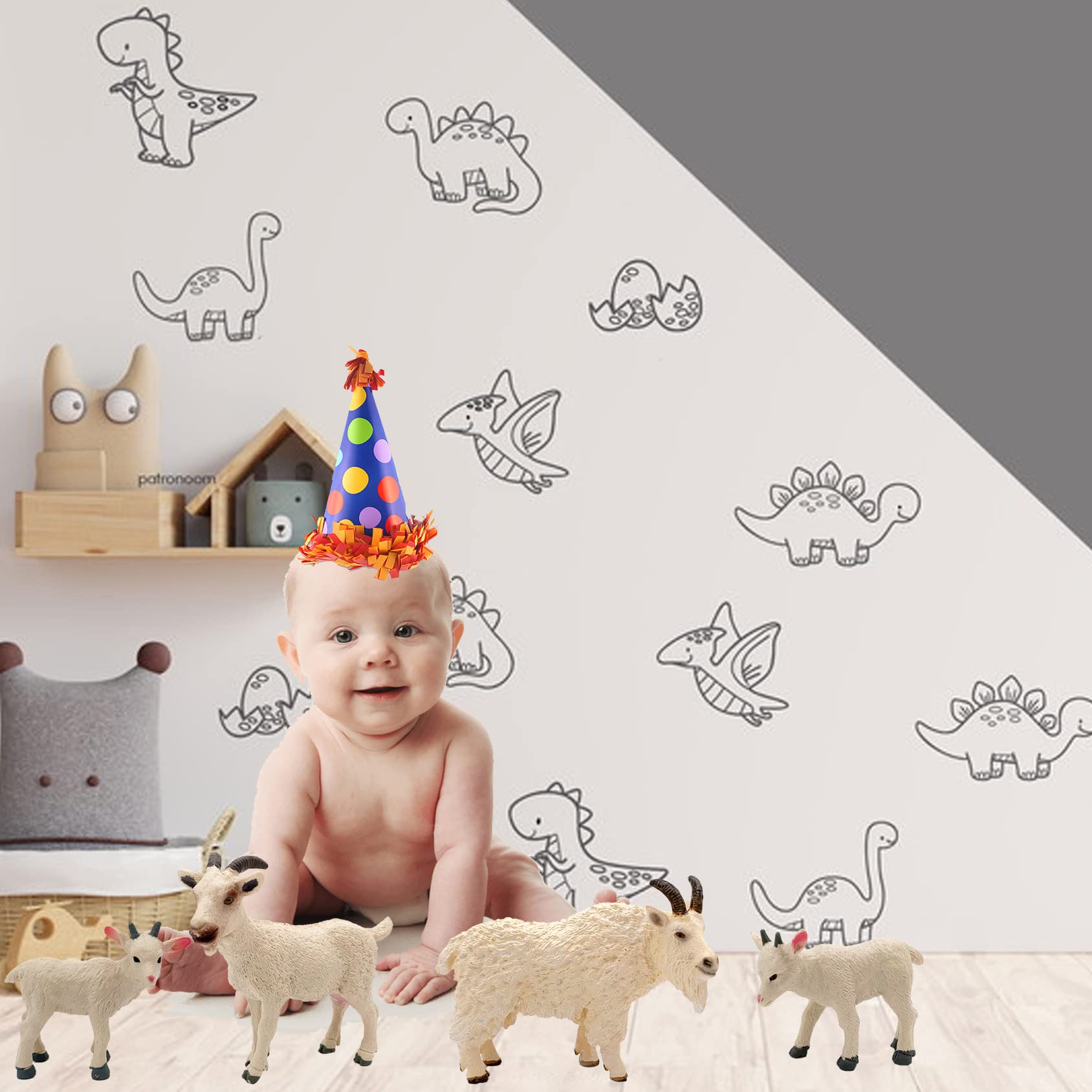 Goat Figurines - Cute Animal Toys for Kids & Gifts -6