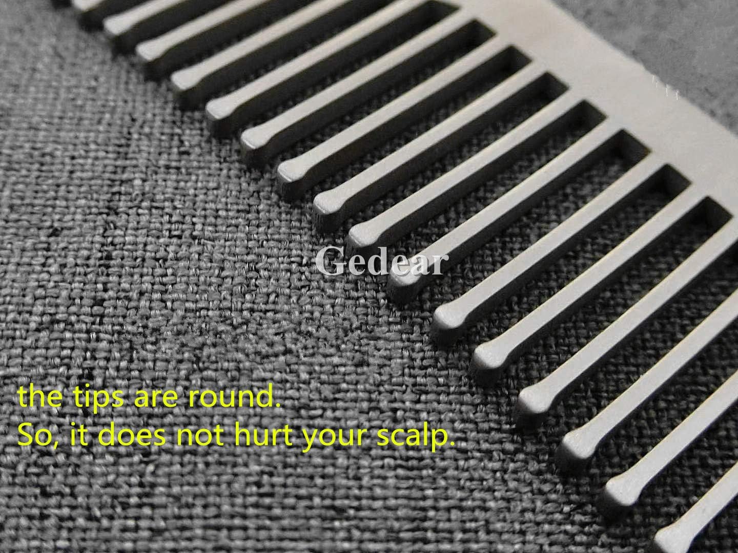 チタンヘアベアコーム ハンドメイド プレミアム 環境に優しい 耐久性 ポケットウォレット コーム(チタン)