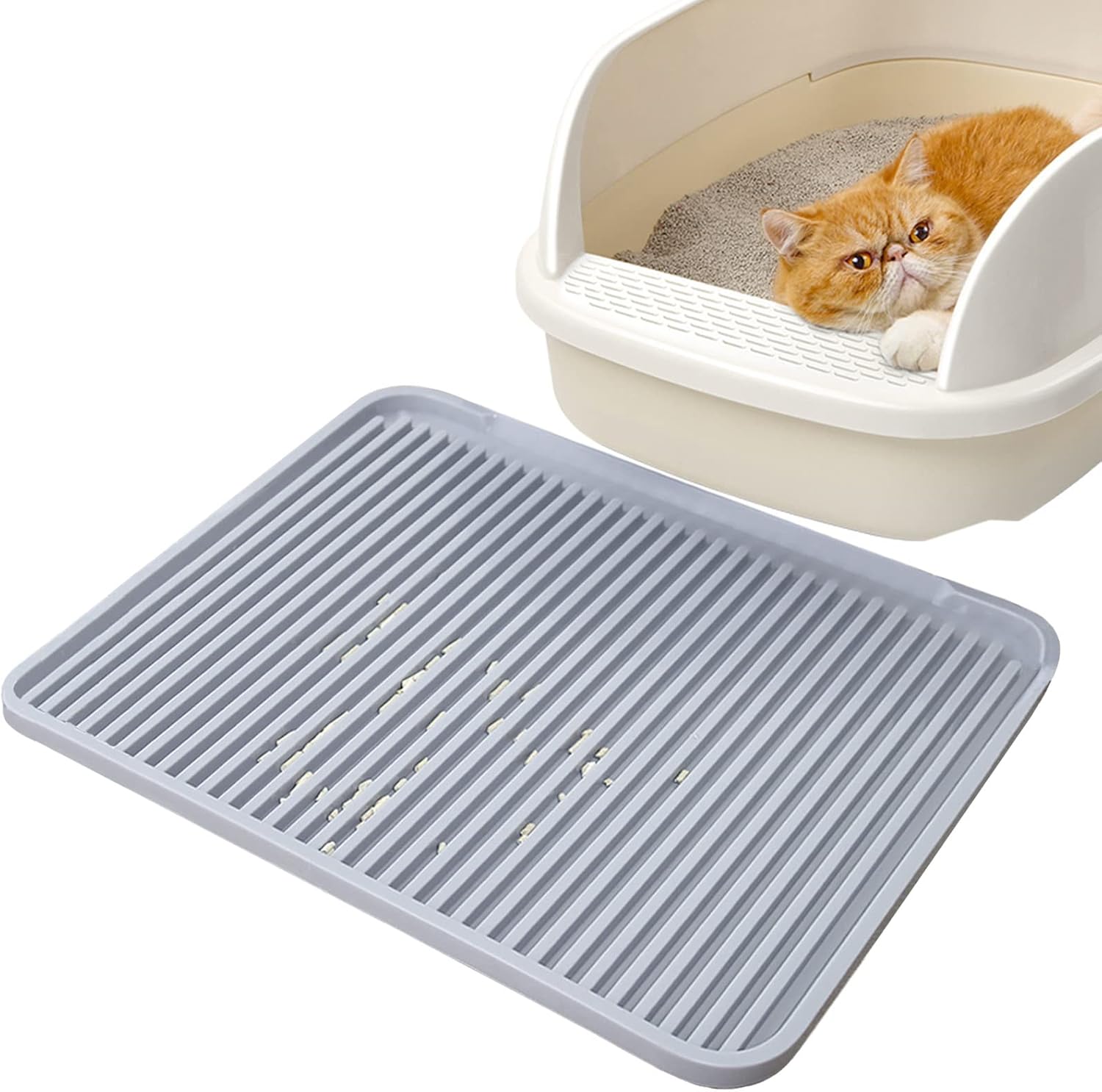 Hamiledyi Cat Litter Mat,Kitty Litter Box Mat,Cat Litter