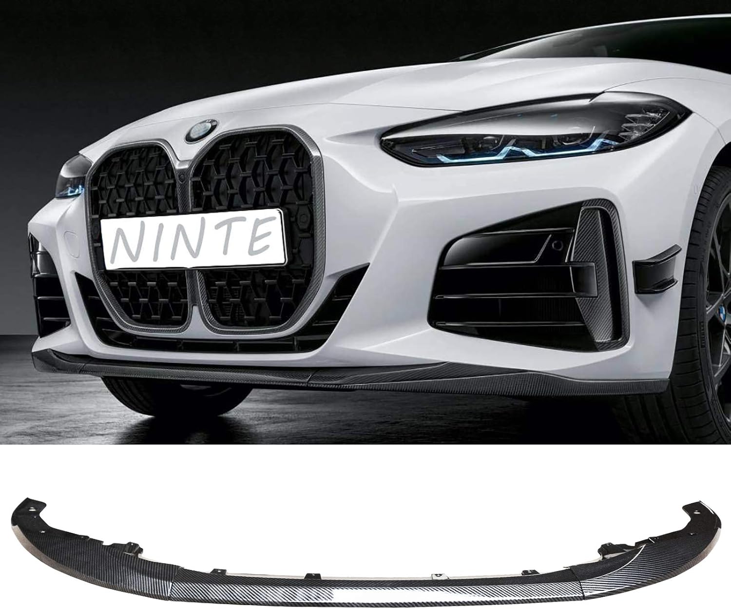Amazon.com: NINTE Front Lip for 2021-2025 BMW New 4 Series Coupe G22 ...