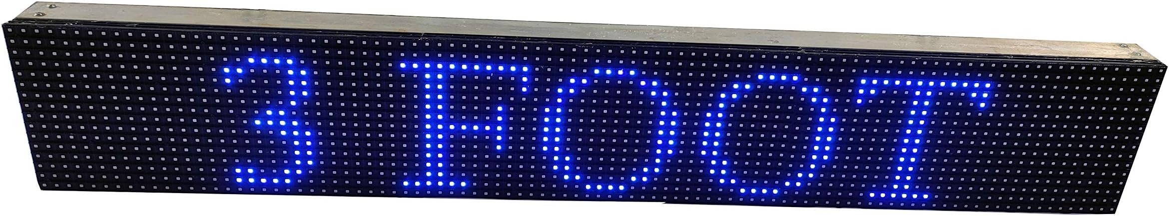 AL-QURAISH P10 Led Running/Scrolling Programable Text Message Display Board WI-FI (BLUE, 7 INCH. × 37 INCH.)