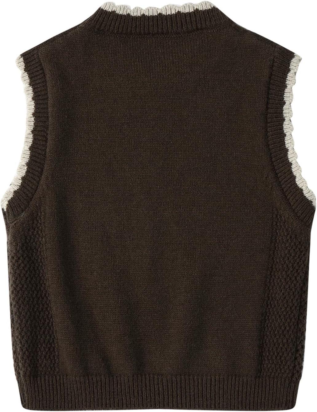 Mud Kingdom Girls Knit Sweater Vest Sleeveless Floral Embroidery Knitted Crewneck Top