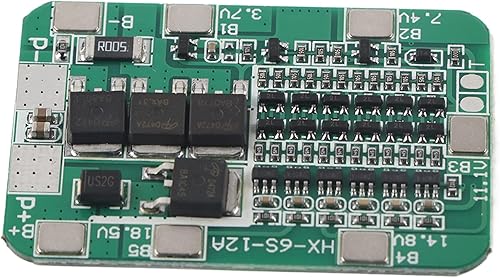 BMS 6S 15A 22V 24V Placa de protección Cargador de batería de litio Placa de protección PCB Sobrecarga/Sobrecorriente/Cortocircuito Proteger para