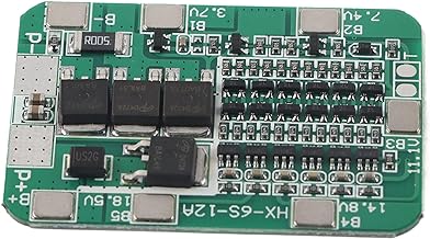 Battery Charger Protection Board, 6S 15A 22V 24V Lithium Pcb Module Protection Board Overload/Overdischarge/Overcurrent/Short Circuit Protection for Li-Ion