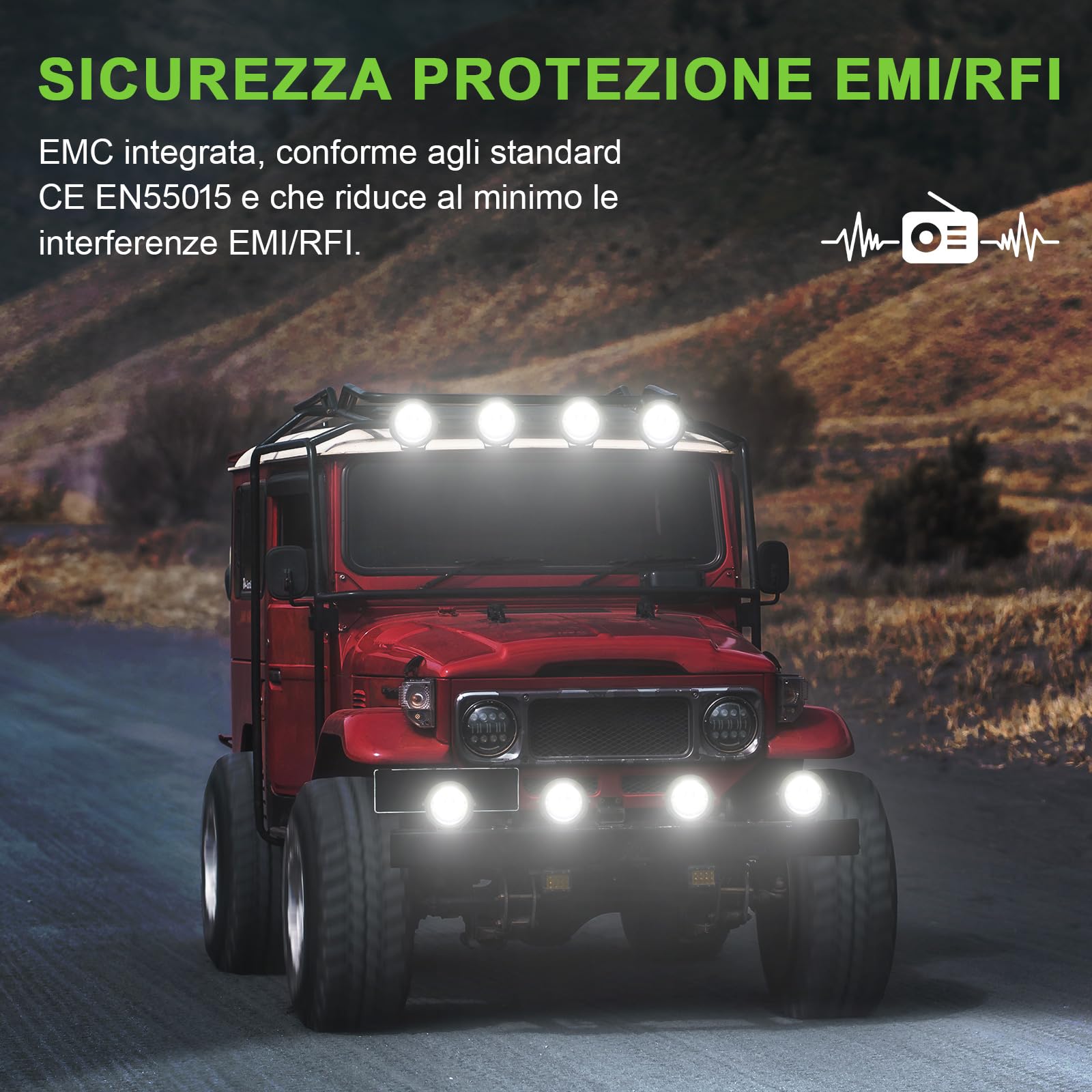 2PCS Faro di Profondità da Lavoro Led, 30W LED Fuoristrada da 3000lm Impermeabile IP68 Faretti LED per Camion Trattore Semi-trailers Escavatore Barca Rimorchio SUV