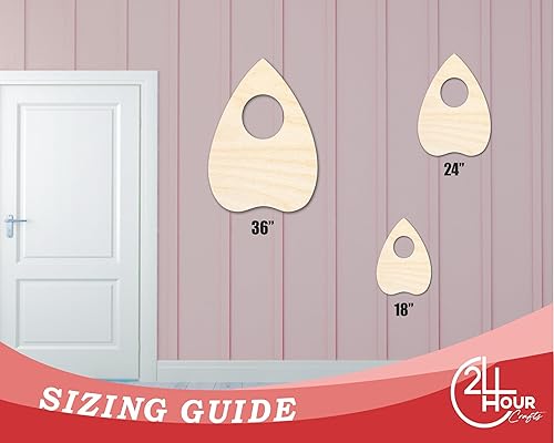 Miniatura 4 de Forma de plancheta de madera sin acabar, manualidades, hasta 36 pulgadas, 6 pulgadas, 14 pulgadas