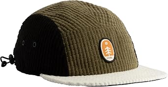 Coal Headwear Canyon 5 Panel Cap Hat - Reverse Grid Fleece, Low Profile, Shock Cord Closure - Hiking, Camping, Trails