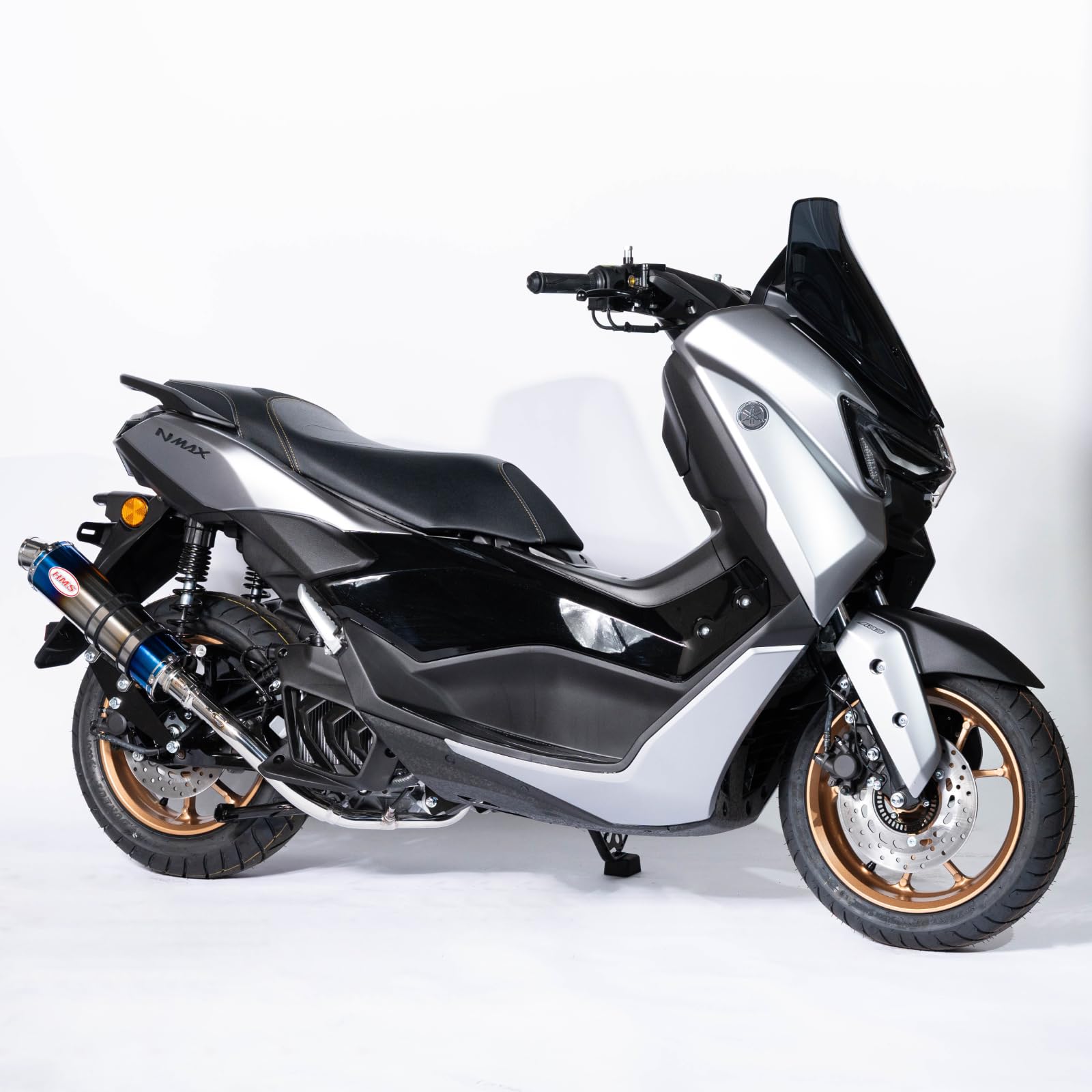 新製品HMS 製SSBヤマハ NMAX155 対応 8BK-SG92Jマフラー Amazon | 【国内メーカー HMS製】 ヤマハ NMAX155 対応 8BK-SG92J
