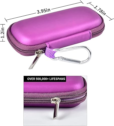 Miniatura 35 de Funda para monitor cardíaco compatible con AliveCor Kardia Mobile ECG/para KardiaMobile 6L para dispositivos Apple y Android, solo funda (blanco)