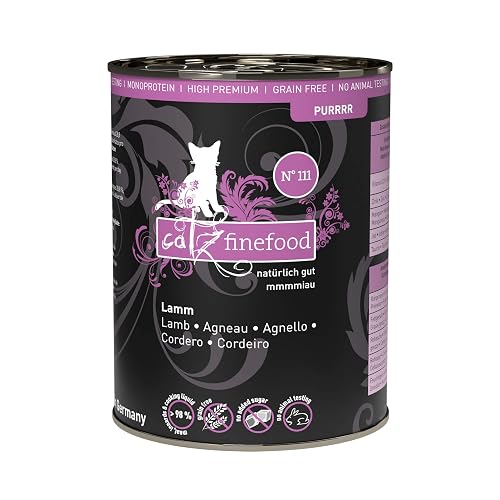catz finefood Purrrr - Alimento para Gatos monoproteína Mojado N° 111, para Gatos sensibles a la nutrición…
