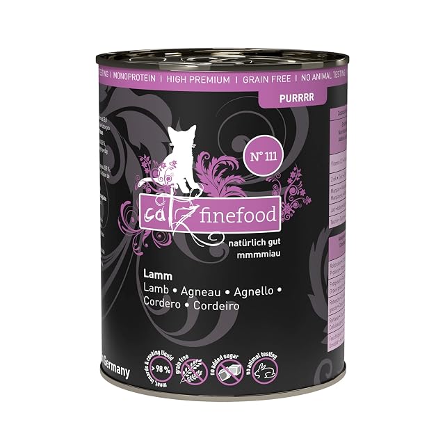 catz finefood Purrrr - Alimento para Gatos monoproteína Mojado N° 111, para Gatos sensibles a la nutrición…
